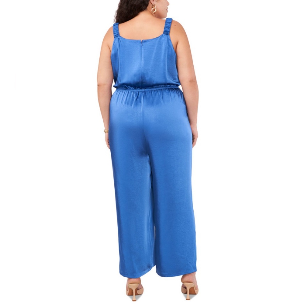 NWT Vince Camuto Plus Size Satin Cropped Jumpsuit - Picture 2 of 4